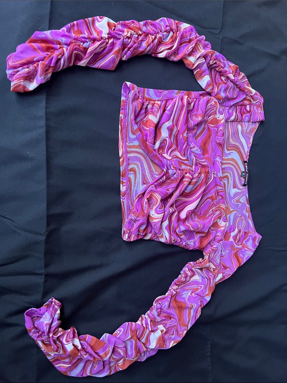 EUC Psychedelic print mesh shirt